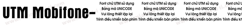 UTM Mobifone字体转换